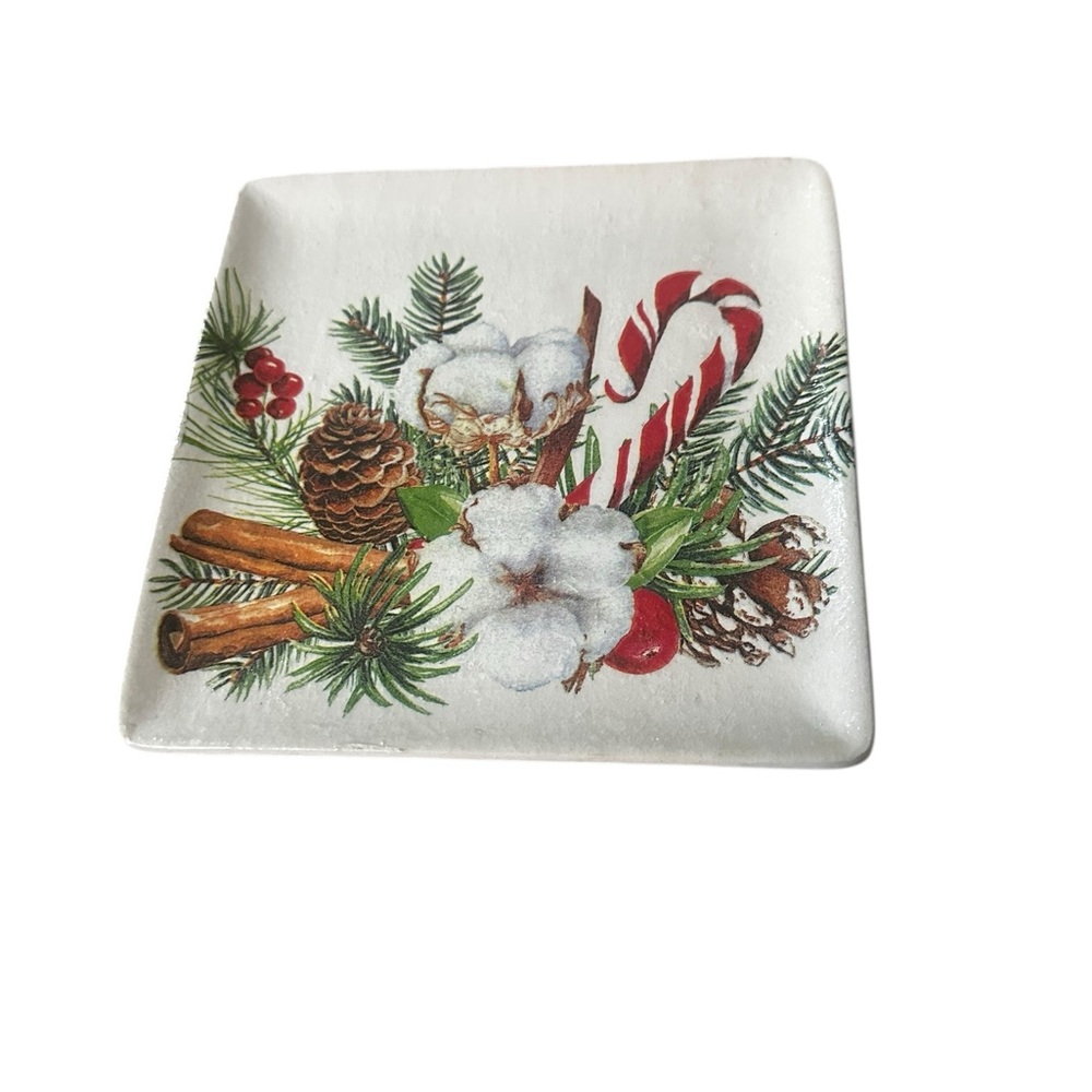 Handcrafted Holiday Ceramic Plate
